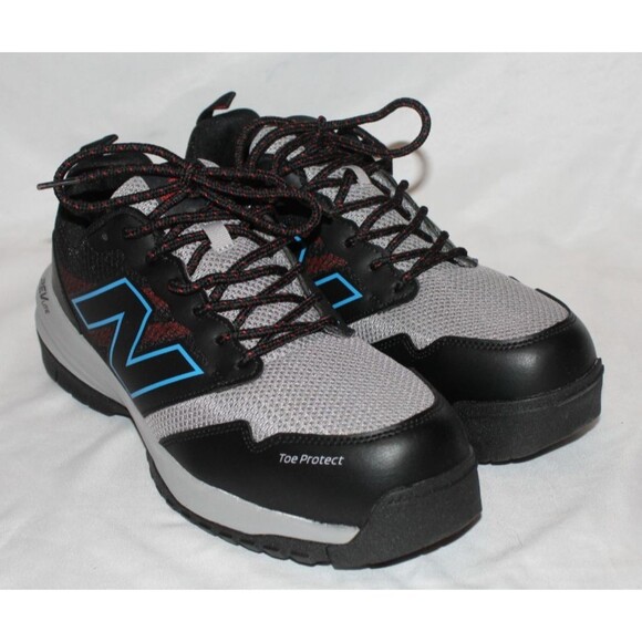 New Balance Men\'s Quickshift Composite Toe Work Sneakers Black‎ Blue Red SZ 10.5 main image 5